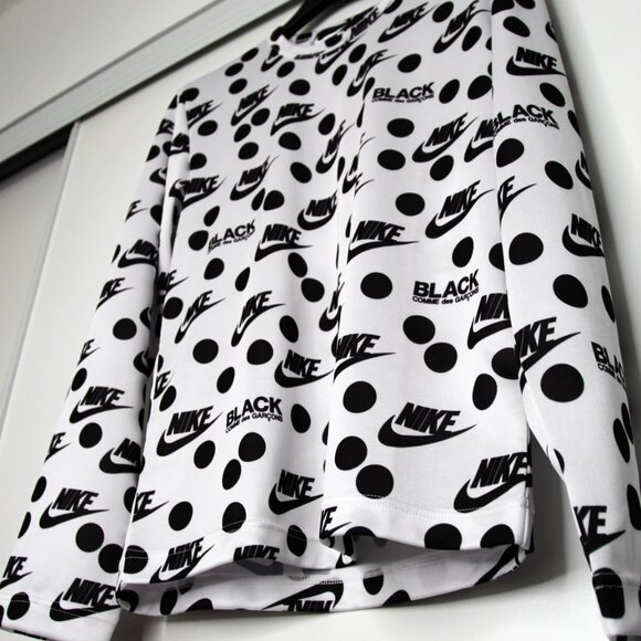 BNWT AW20 COMME DES GARCONS BLACK x NIKE LS TSHIRT JERSEY S - Picture 6 of 14